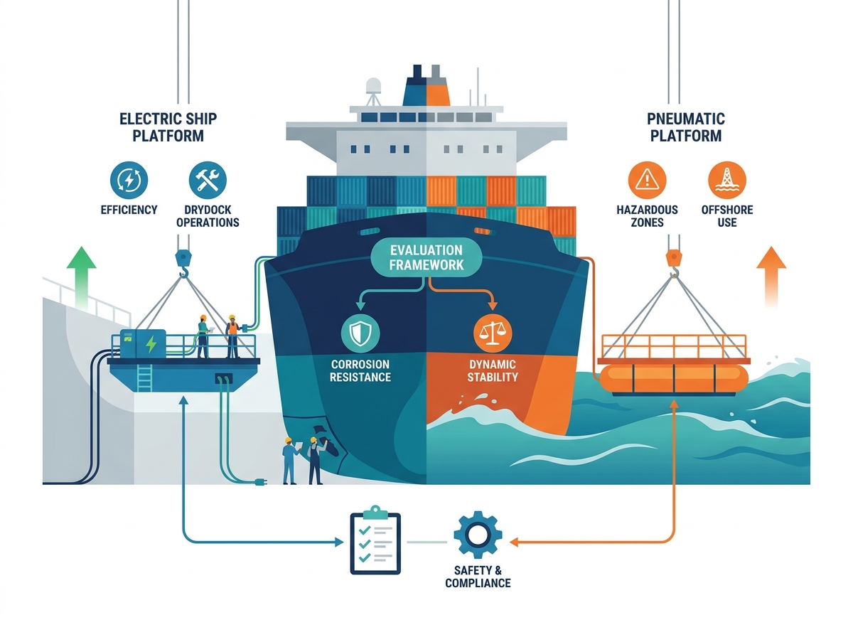 Marine suspended access equipment and structural platform components