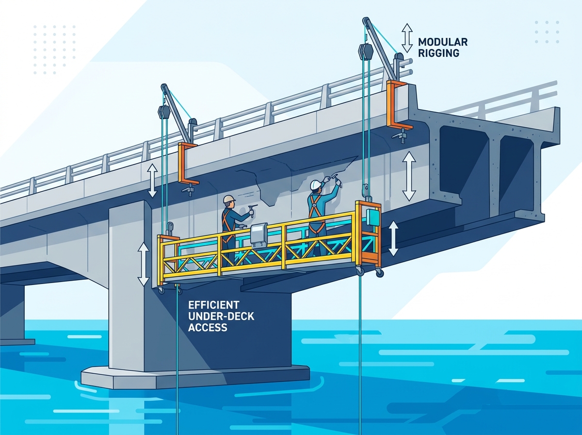 Suspended Platform for Bridge Construction